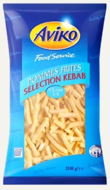 Aviko Food Service Pommes Frites Selection Kebap 9.5 mm 3/8 2500 g